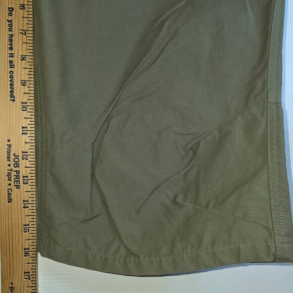 Horny Toad & Co Capri Pants Shorts Womens Sz 14 Olive Green Boho Embroidery - Picture 10 of 10